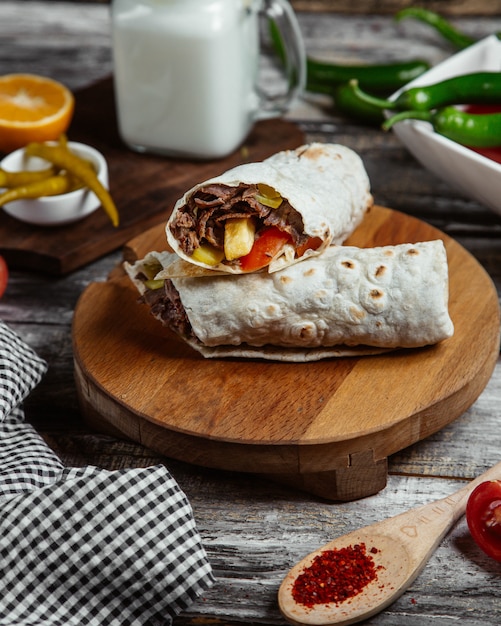 Beef Shawarma Wrap