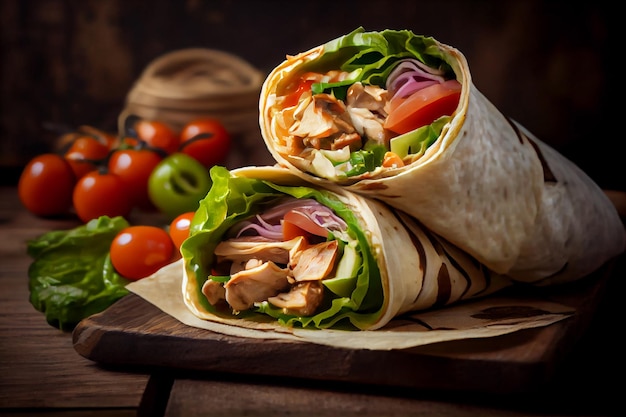 Grilled Chicken Wrap